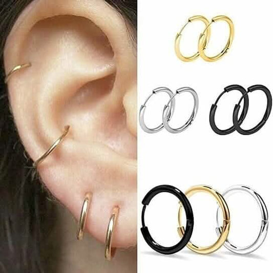 3-Pairs: Endless Hoop Earrings DailySale