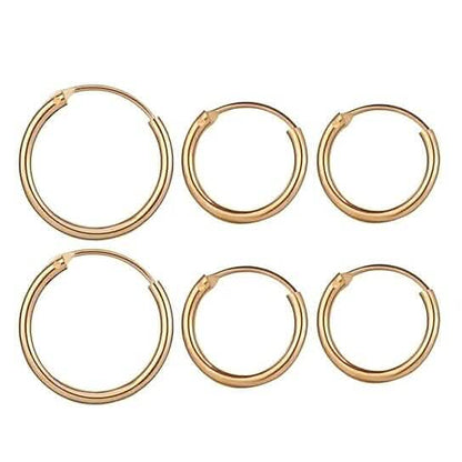 3-Pairs: Endless Hoop Earrings DailySale