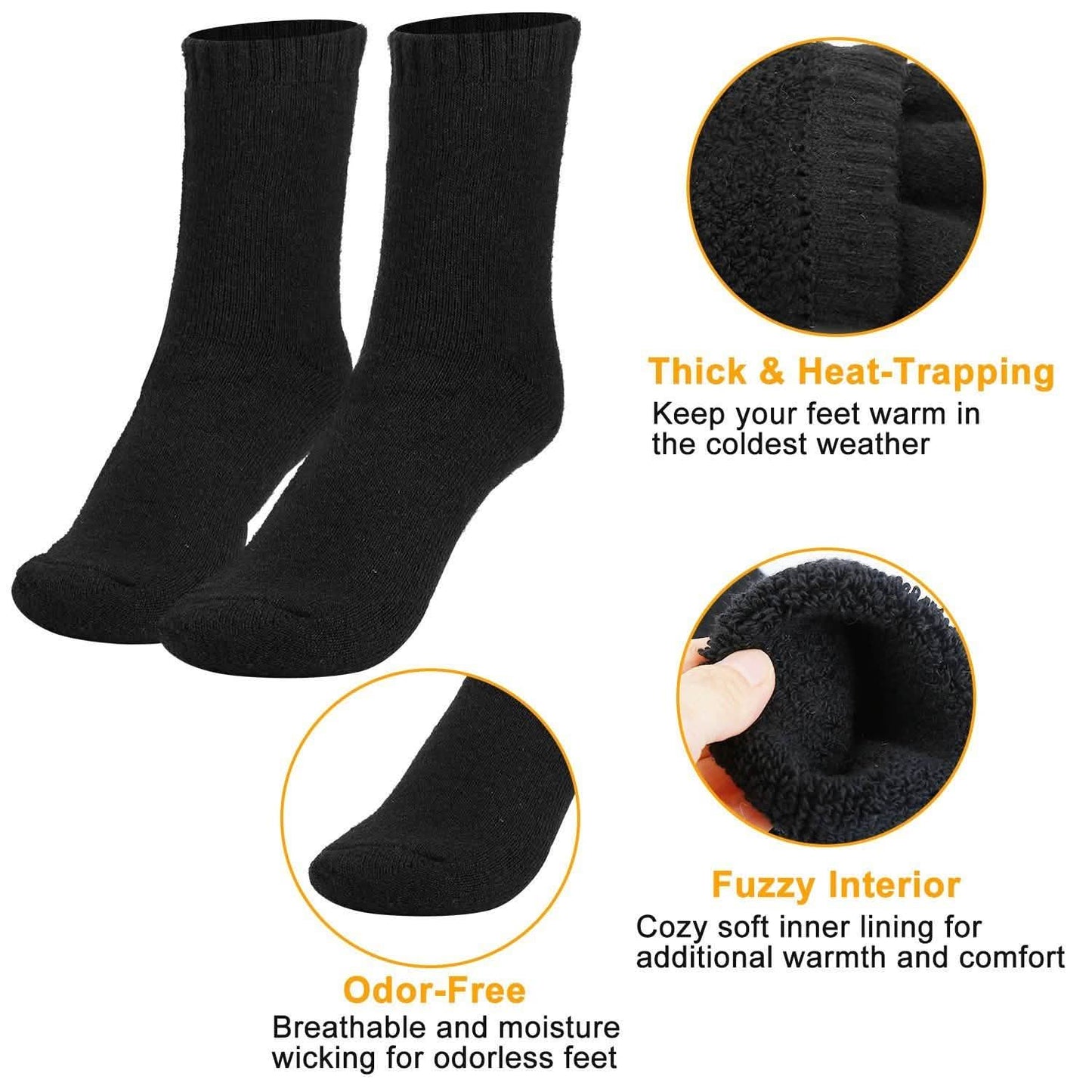 3-Pairs: Men Warm Wool Socks DailySale