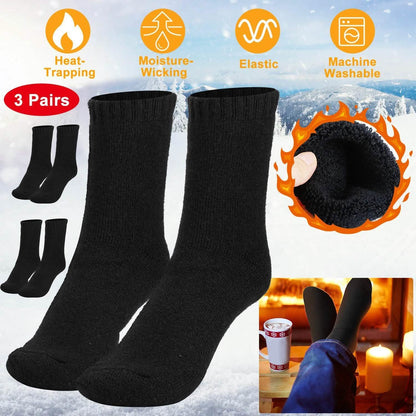 3-Pairs: Men Warm Wool Socks DailySale