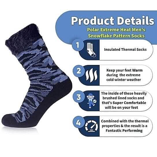 3-Pairs: Men's Insulated Thermal Soft Winter Warm Crew Socks DailySale
