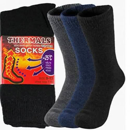 3-Pairs: Men's Thermal Socks for Cold Weather Insulated Socks DailySale