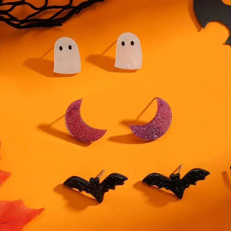 3-Pairs: Retro Halloween Earrings DailySale