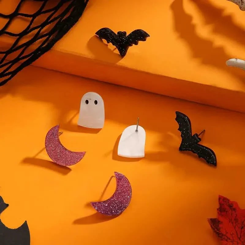 3-Pairs: Retro Halloween Earrings DailySale