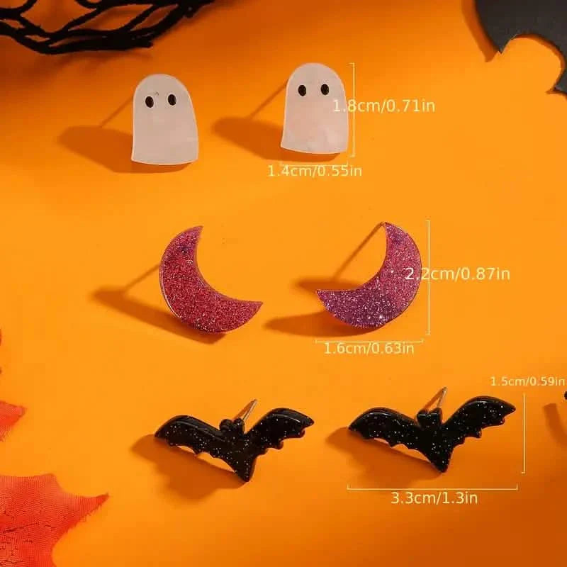3-Pairs: Retro Halloween Earrings DailySale