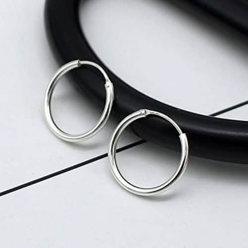 3-Pairs: Sterling Silver Small Hoop Earrings Set DailySale