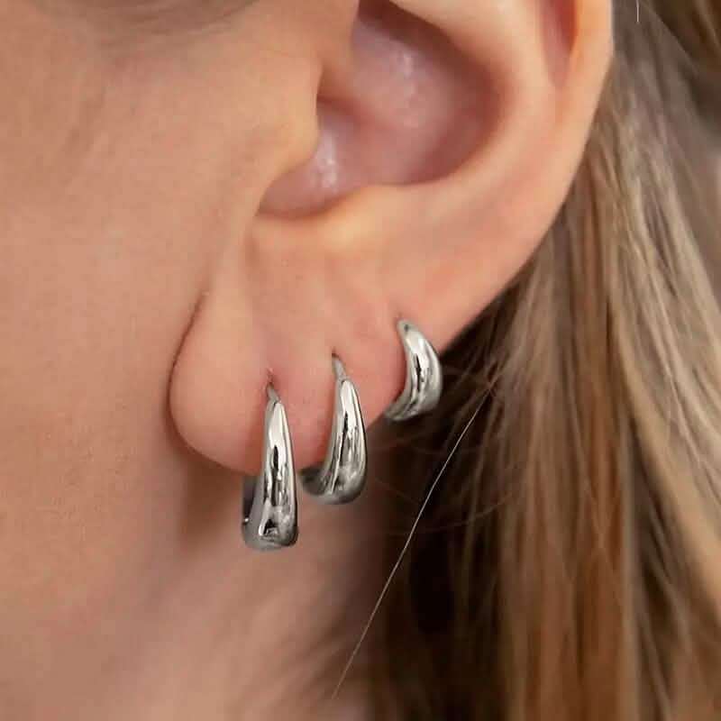 3-Pairs: Stylish and Simple Copper Earrings DailySale