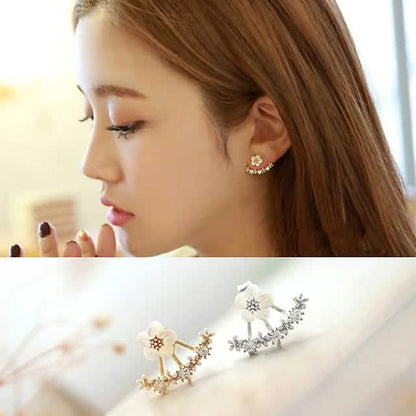 3-Pairs: Women's Crystal Flower Daisy Earrings DailySale