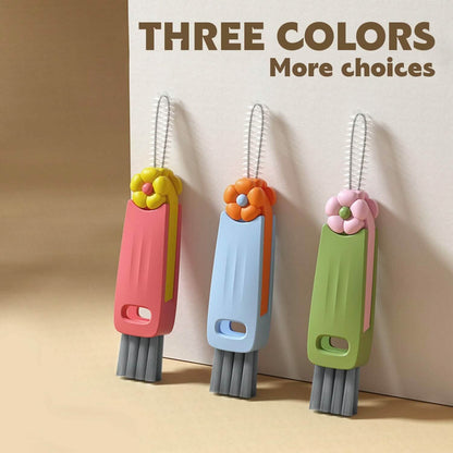 3-Piece: 3-in-1 Petal Cup Lid Cleaning Brush DailySale