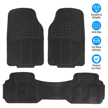 3-Piece: Automotive Floor Mats Set DailySale
