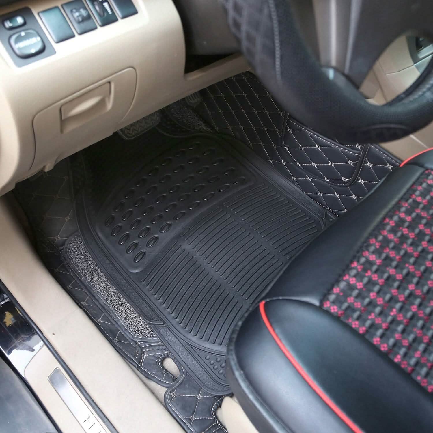 3-Piece: Automotive Floor Mats Set DailySale