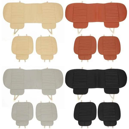 3-Piece: Breathable Bamboo PU Leather Car Seat Cover DailySale