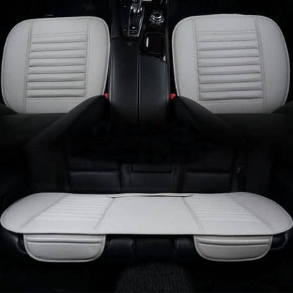 3-Piece: Breathable Bamboo PU Leather Car Seat Cover DailySale