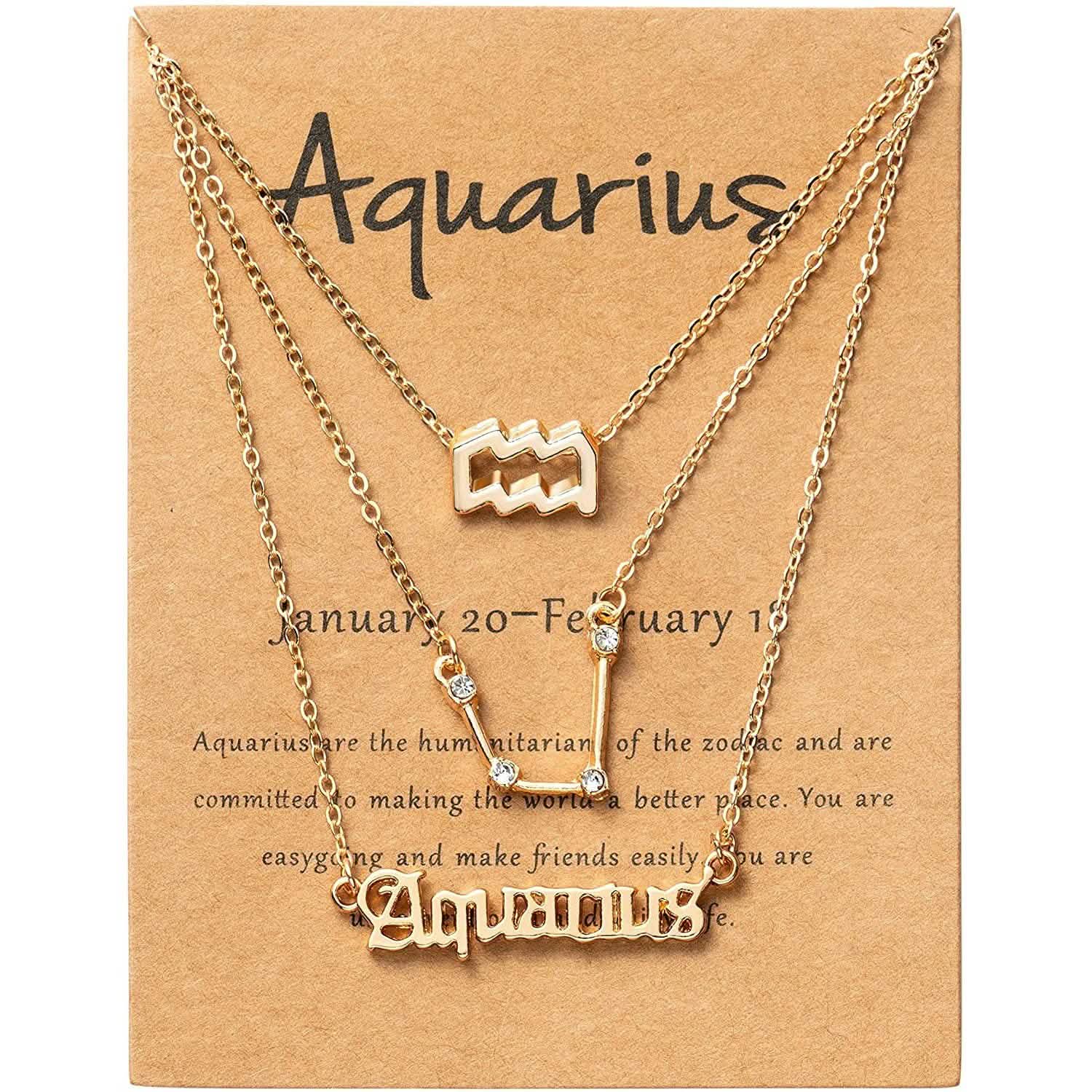 3-Piece: Constellation Zodiac Layer Necklaces DailySale