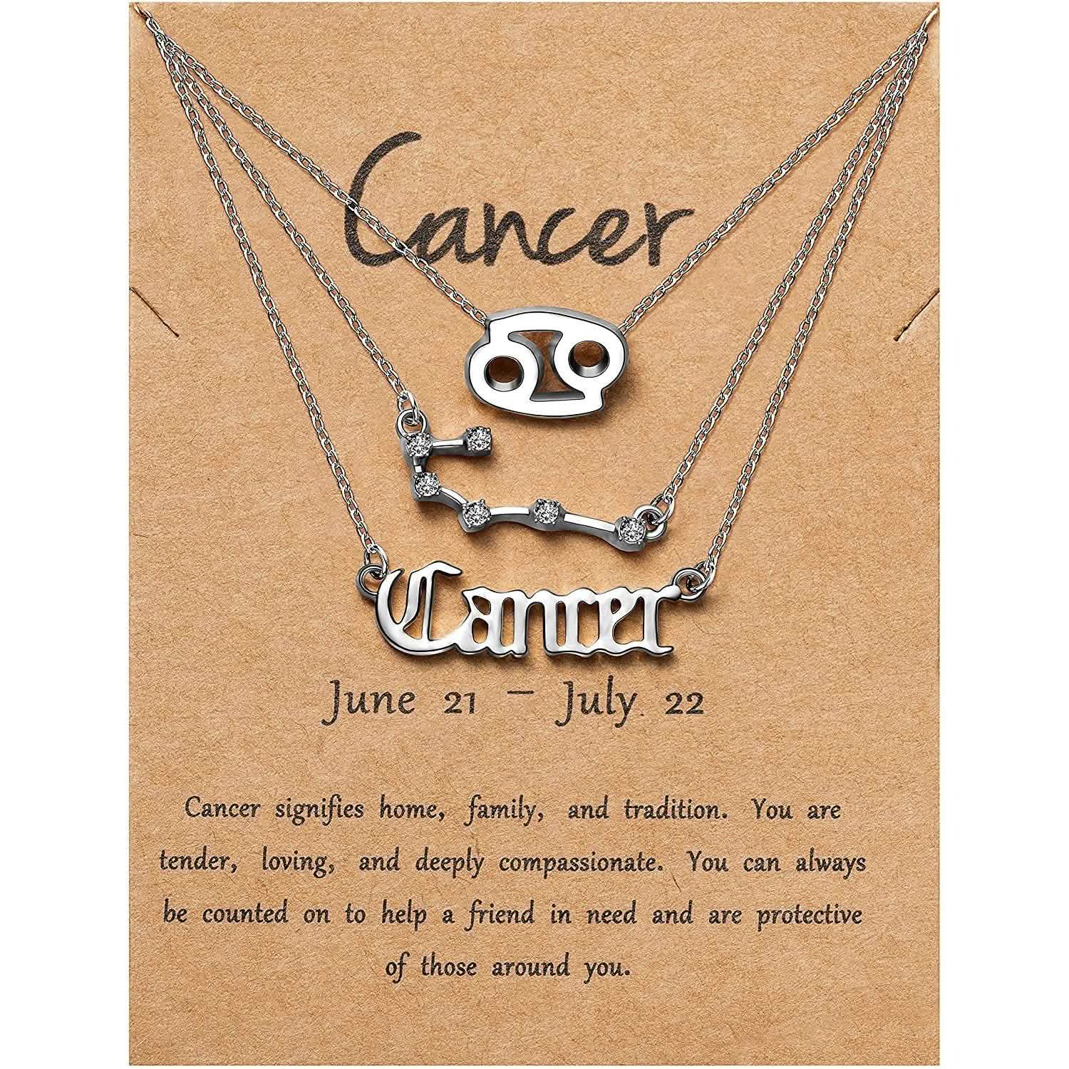 3-Piece: Constellation Zodiac Layer Necklaces DailySale
