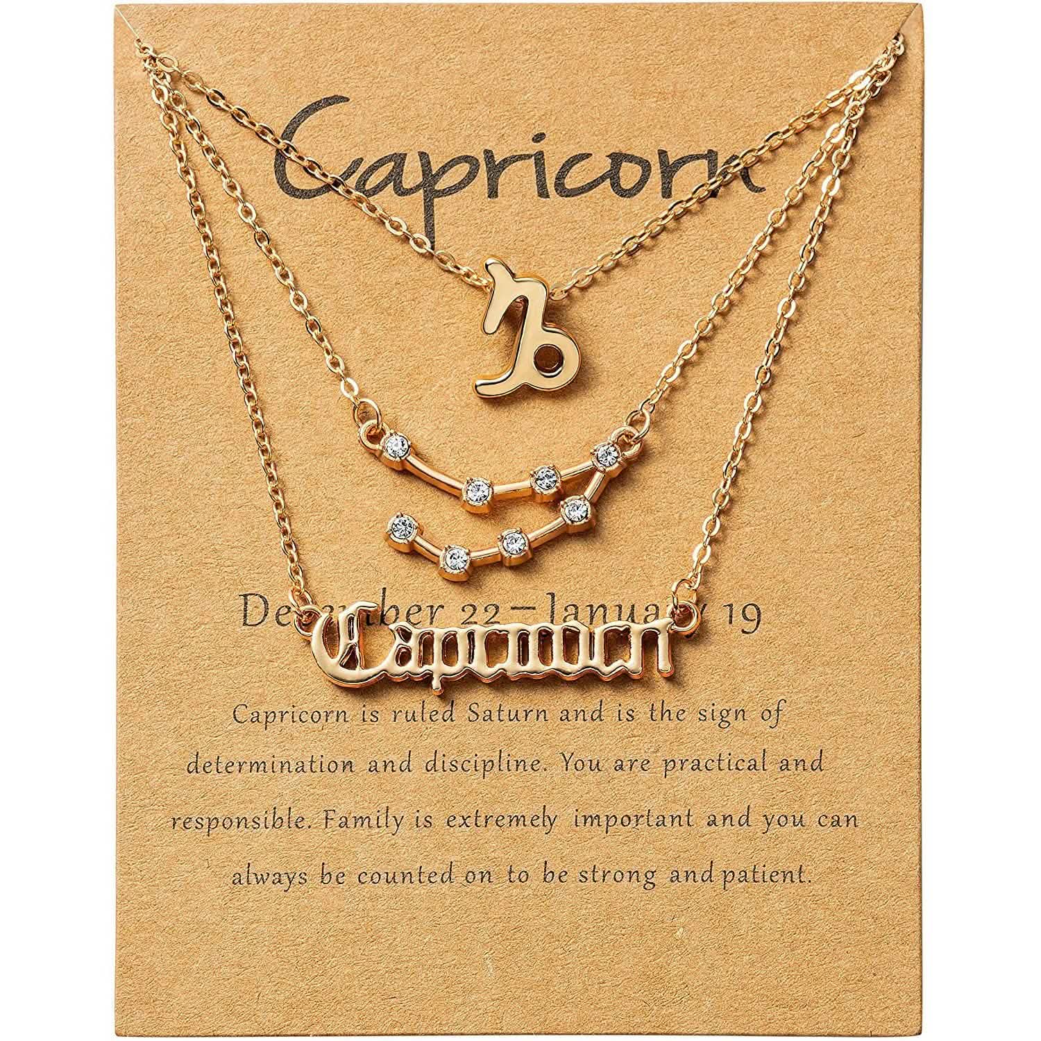 3-Piece: Constellation Zodiac Layer Necklaces DailySale
