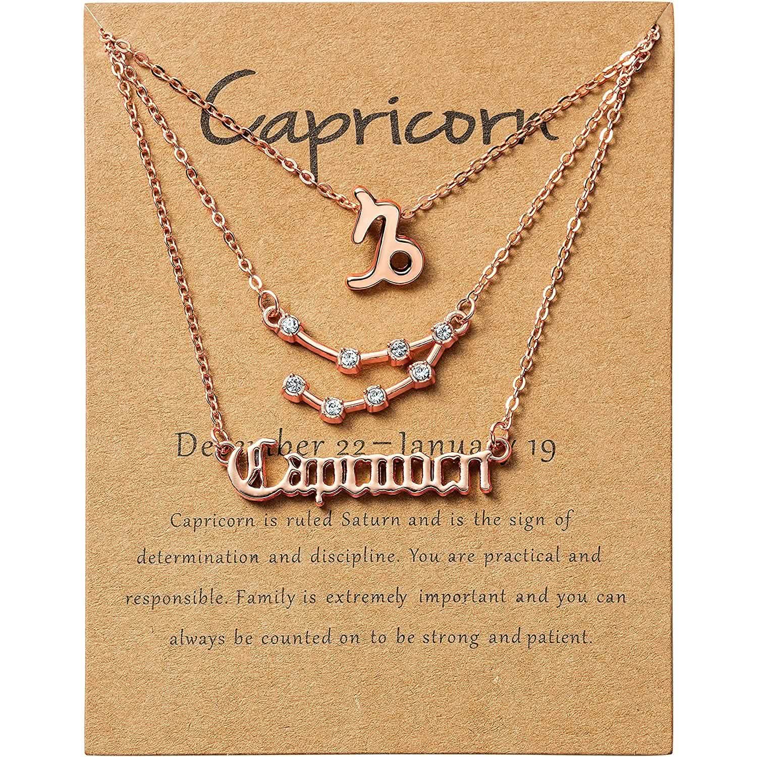 3-Piece: Constellation Zodiac Layer Necklaces DailySale
