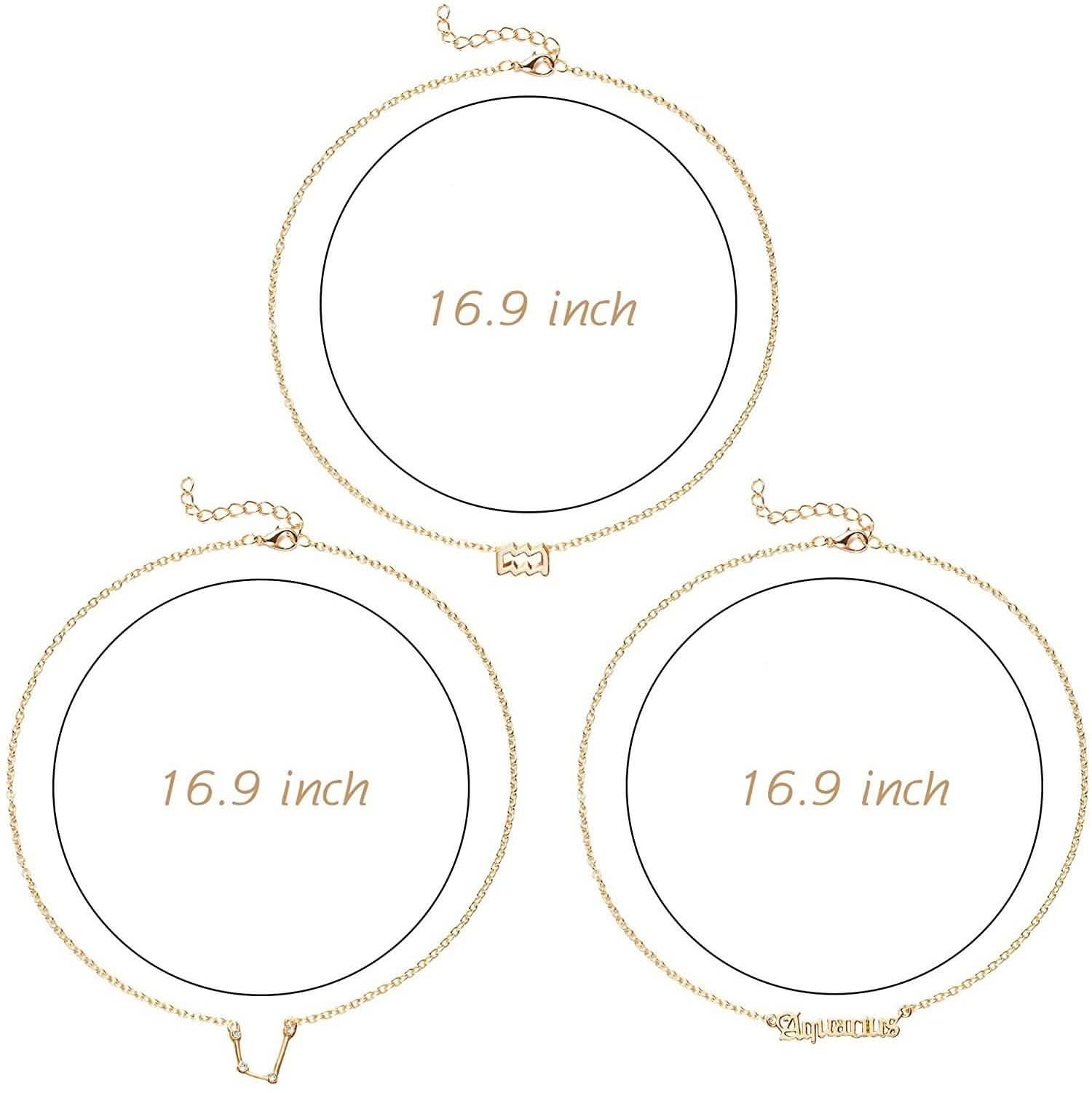 3-Piece: Constellation Zodiac Layer Necklaces DailySale