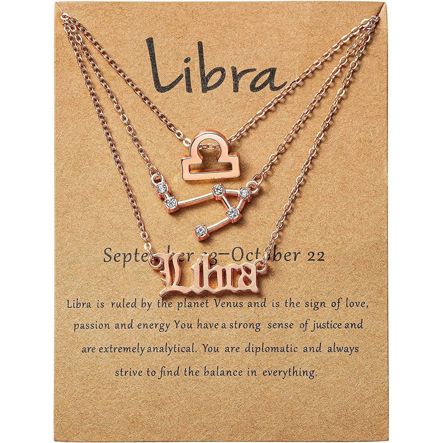 3-Piece: Constellation Zodiac Layer Necklaces DailySale