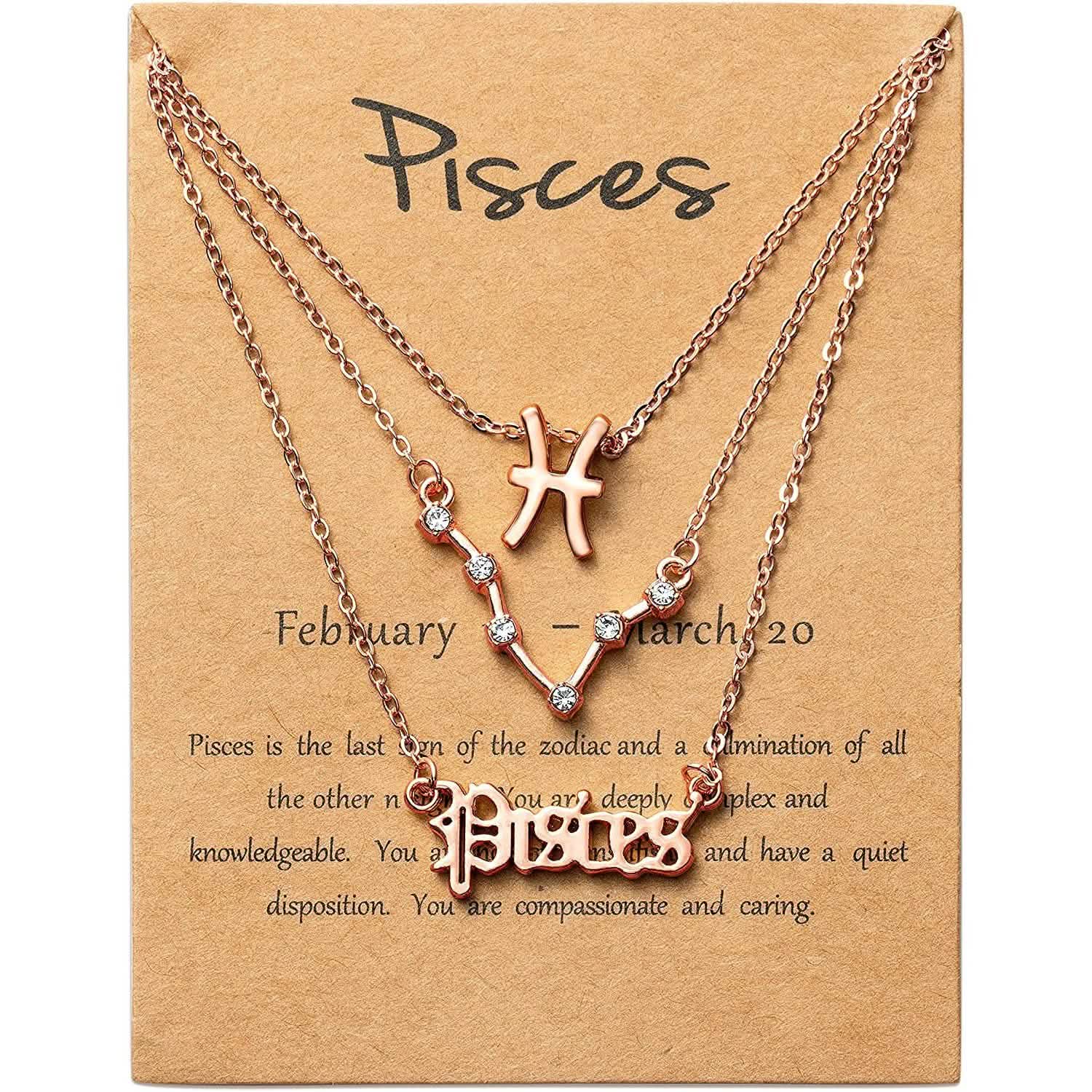 3-Piece: Constellation Zodiac Layer Necklaces DailySale