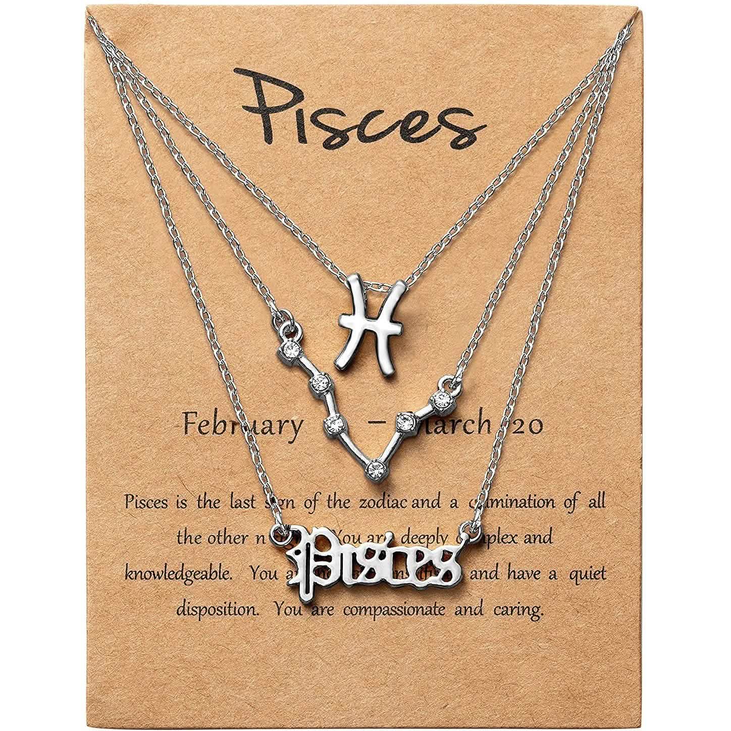 3-Piece: Constellation Zodiac Layer Necklaces DailySale