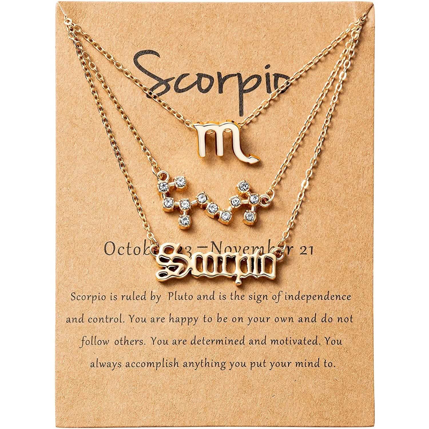 3-Piece: Constellation Zodiac Layer Necklaces DailySale