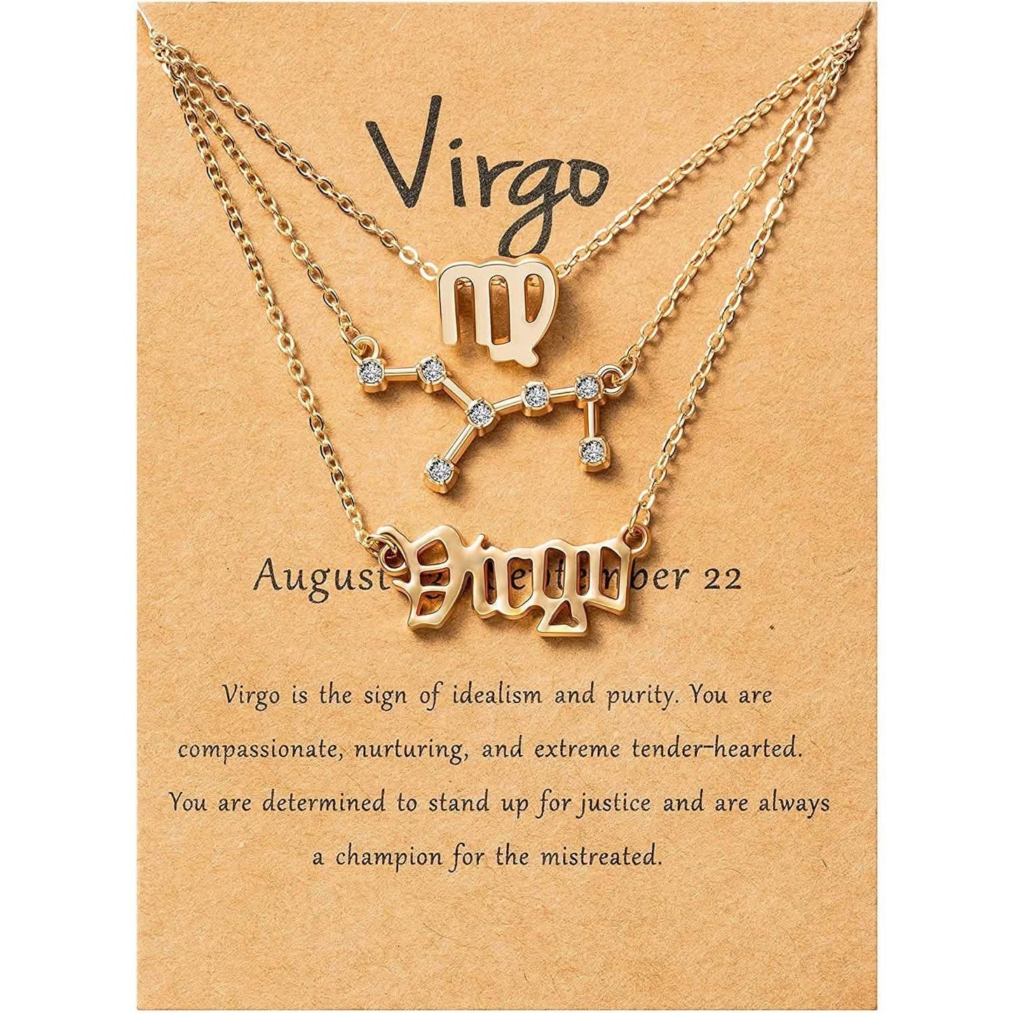 3-Piece: Constellation Zodiac Layer Necklaces DailySale