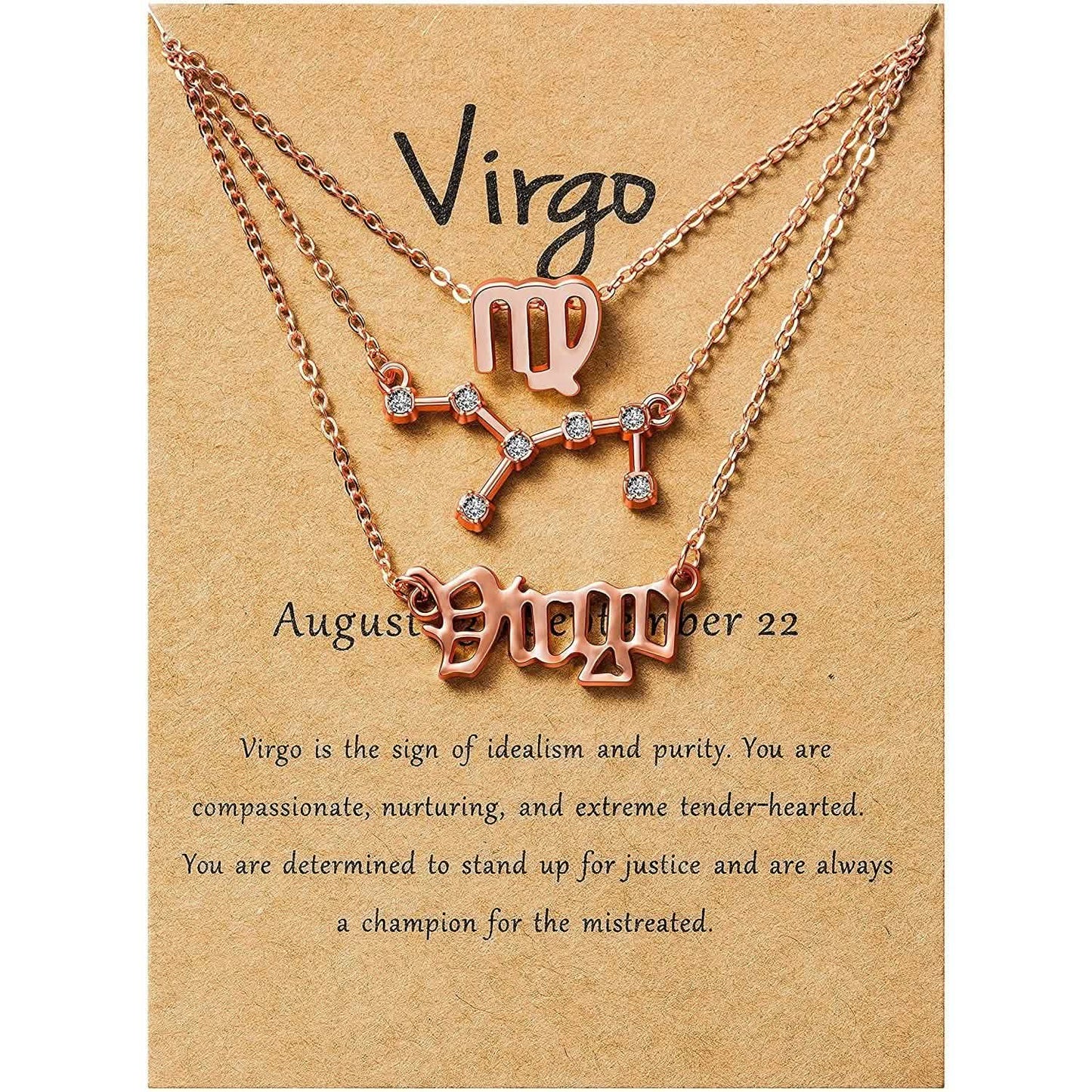 3-Piece: Constellation Zodiac Layer Necklaces DailySale