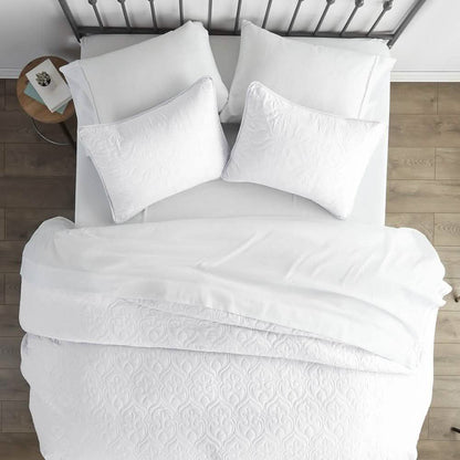 3-Piece: Damask Quilted Coverlet Set DailySale