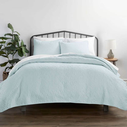 3-Piece: Damask Quilted Coverlet Set DailySale