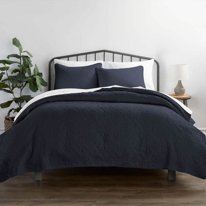 3-Piece: Damask Quilted Coverlet Set DailySale