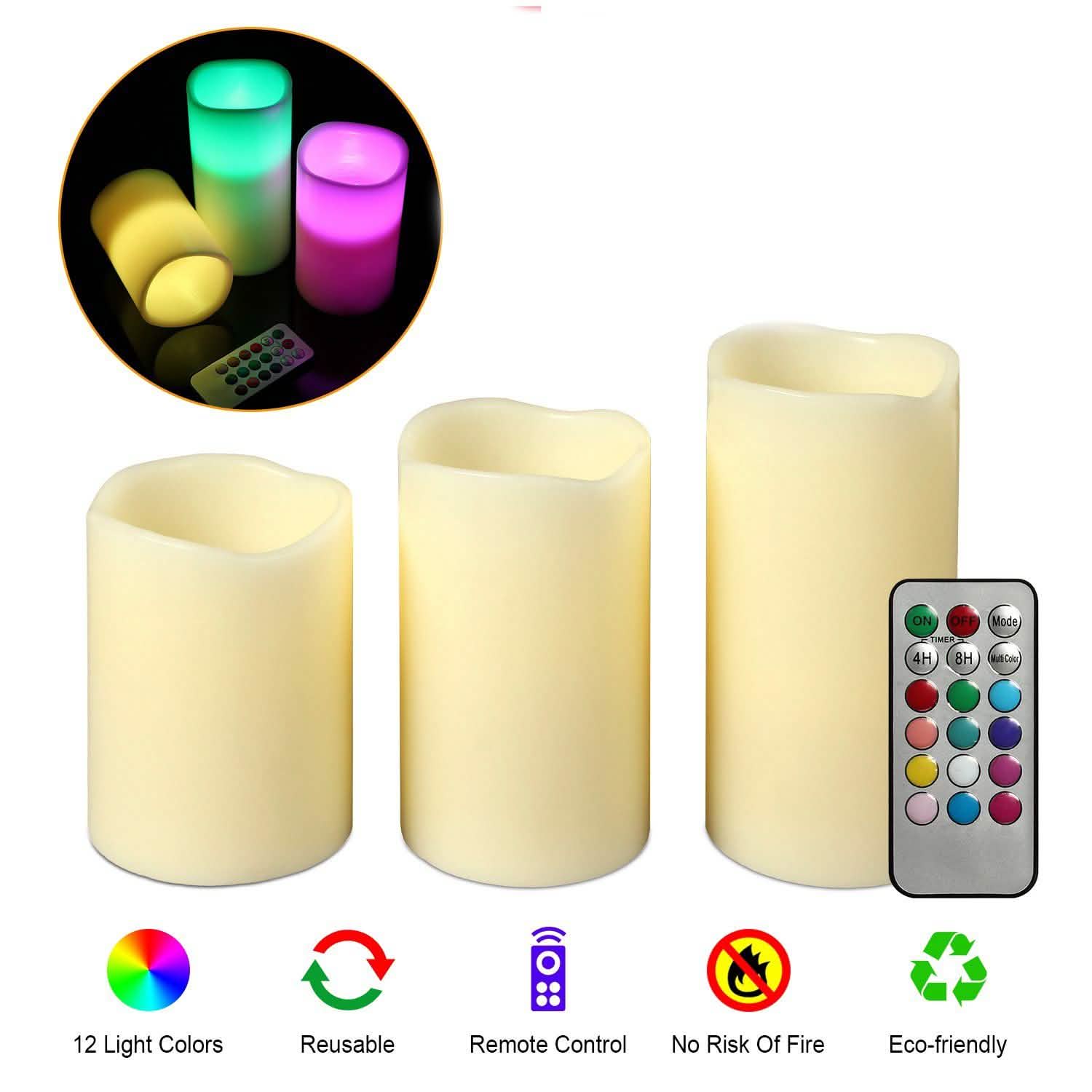 3-Piece: Flameless Votive Candles DailySale