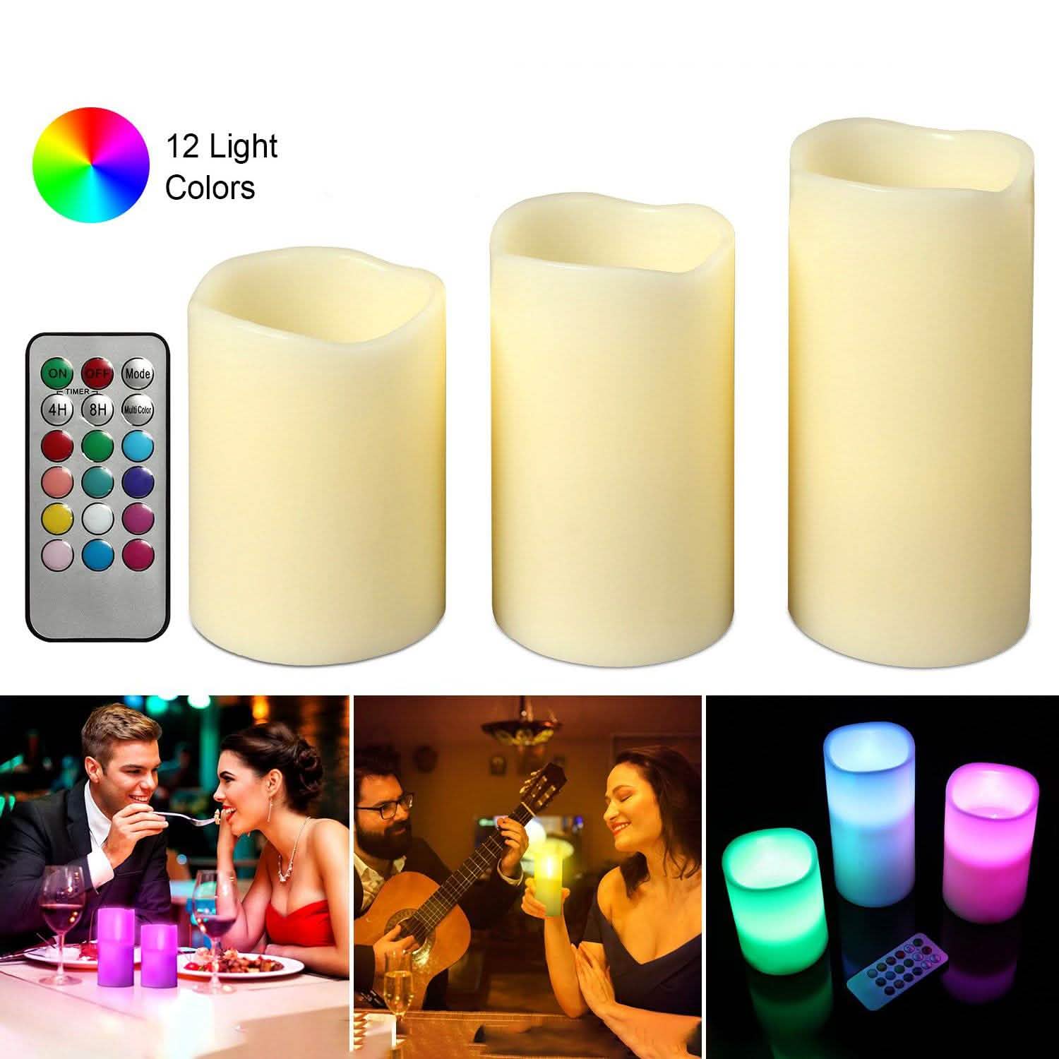 3-Piece: Flameless Votive Candles DailySale