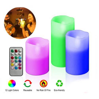 3-Piece: Flameless Votive Candles DailySale