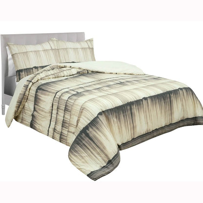 3-Piece: Global Stria Stripe Comforter Set DailySale