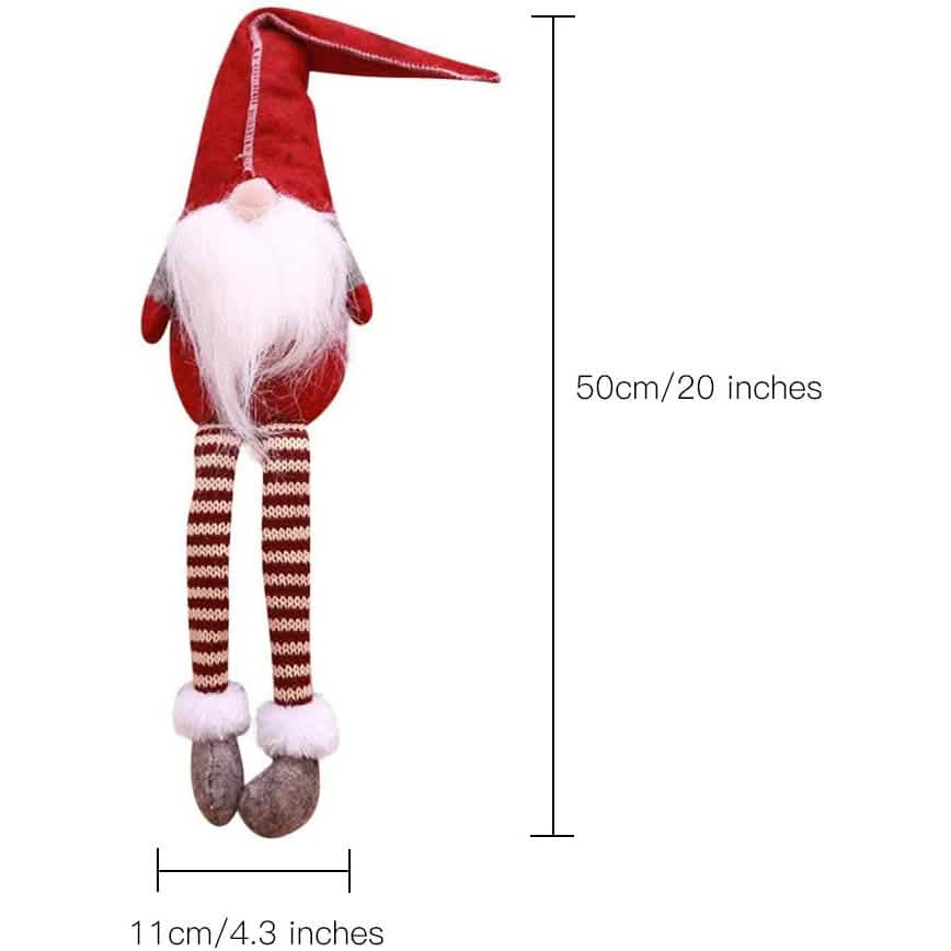 3 Piece: Handmade Sitting Long-Legged Christmas Elf Bottle Decoration Set DailySale