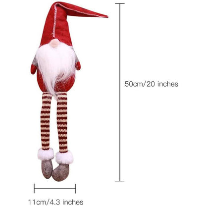 3 Piece: Handmade Sitting Long-Legged Christmas Elf Bottle Decoration Set DailySale