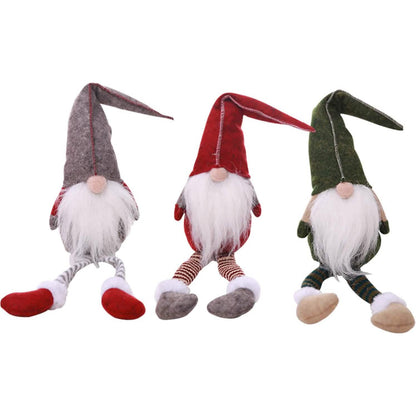 3 Piece: Handmade Sitting Long-Legged Christmas Elf Bottle Decoration Set DailySale