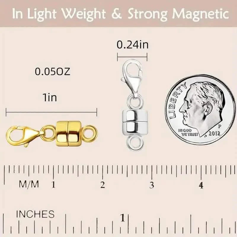 3-Piece: Magnetic Lobster Clasp Necklace Converter with Strong Magnetic Closure DailySale