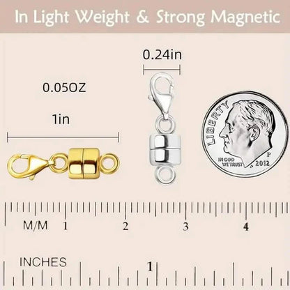 3-Piece: Magnetic Lobster Clasp Necklace Converter with Strong Magnetic Closure DailySale