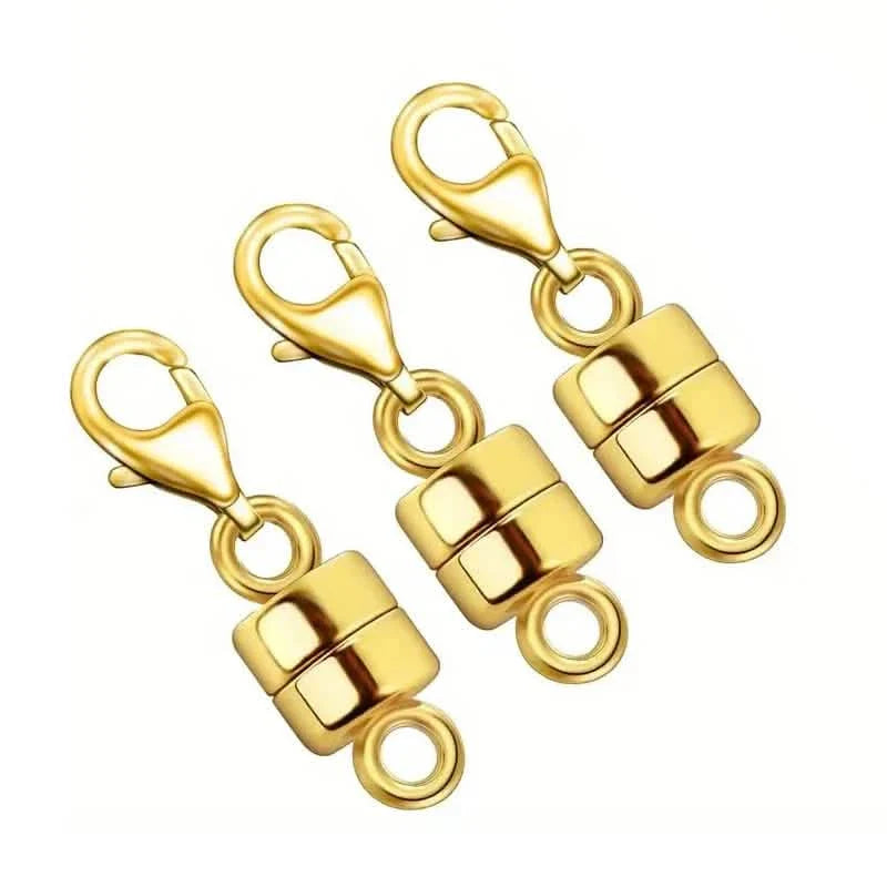3-Piece: Magnetic Lobster Clasp Necklace Converter with Strong Magnetic Closure DailySale