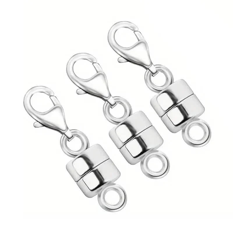 3-Piece: Magnetic Lobster Clasp Necklace Converter with Strong Magnetic Closure DailySale