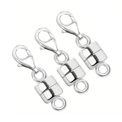 3-Piece: Magnetic Lobster Clasp Necklace Converter with Strong Magnetic Closure DailySale