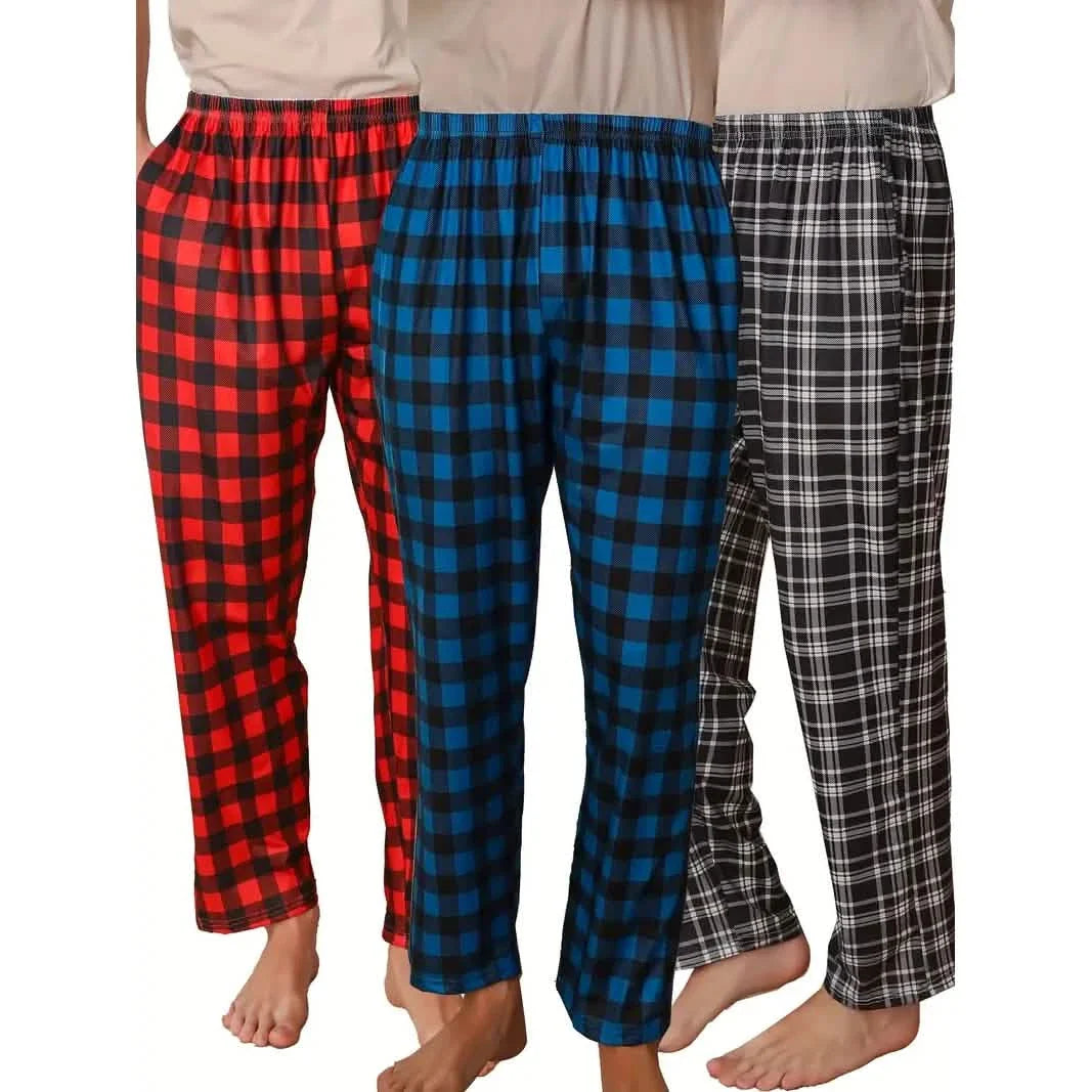 3-Piece: Mens Pajama Pants Loungewear Sleepwear DailySale