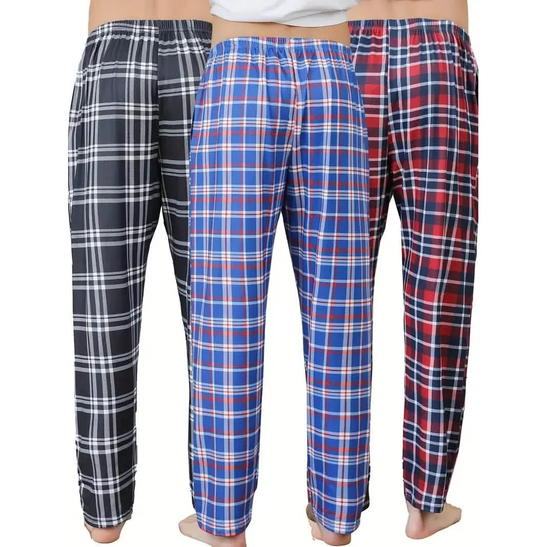 3-Piece: Mens Pajama Pants Loungewear Sleepwear Pijama DailySale