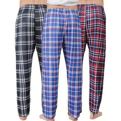 3-Piece: Mens Pajama Pants Loungewear Sleepwear Pijama DailySale
