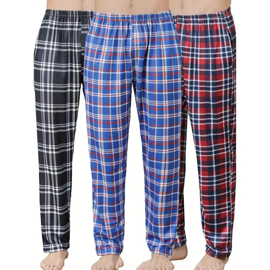 3-Piece: Mens Pajama Pants Loungewear Sleepwear Pijama DailySale