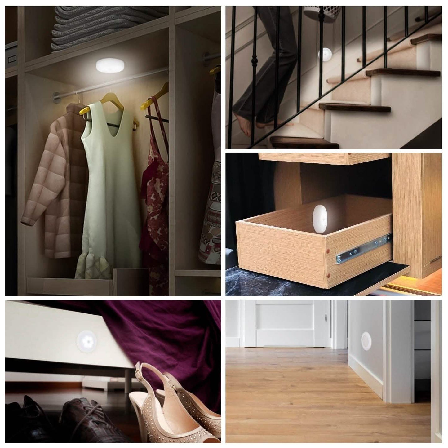 3-Piece: Motion Sensor Stick-on Cordless Night LED Lamp DailySale