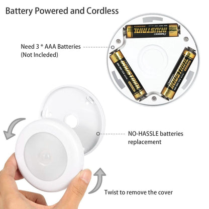 3-Piece: Motion Sensor Stick-on Cordless Night LED Lamp DailySale