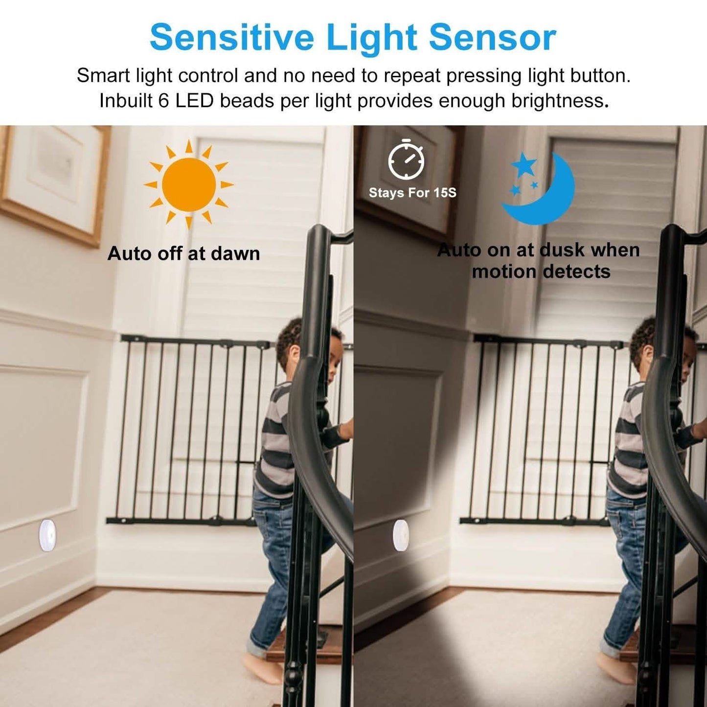 3-Piece: Motion Sensor Stick-on Cordless Night LED Lamp DailySale